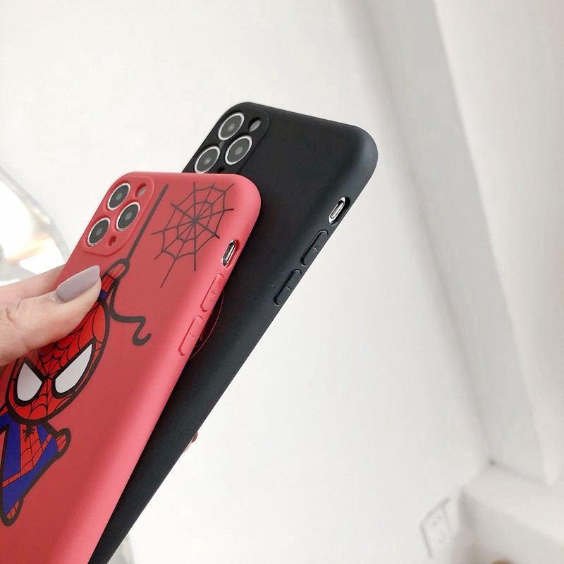 Marvel iPhone 7/8 Plus XS XR 11 Pro MAX Apple Phone Case Cute Cartoon Spider Man Cove