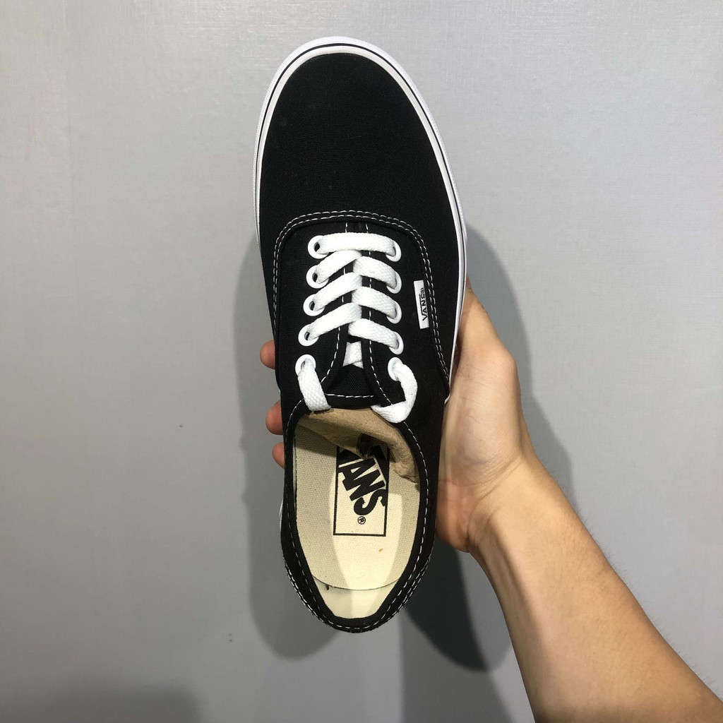 (𝗖𝗵𝗶́𝗻𝗵 𝗵𝗮̃𝗻𝗴 - 𝗙𝗮𝗸𝗲 đ𝗲̂̀𝗻 𝘅𝟭𝟬𝟬 | M - Waffle) Giày VANS Era Authentic - VN000EE3BLK-EWZBLK  (Giày có tem - box ko tem)