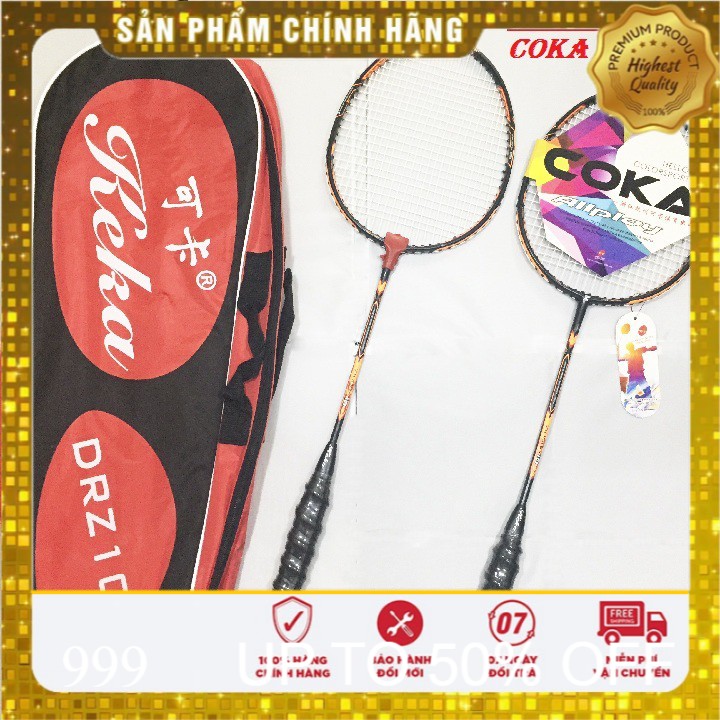 Bộ 2 vợt cầu lông COKA DRZ-10 chuyên dùng cho thi đấu