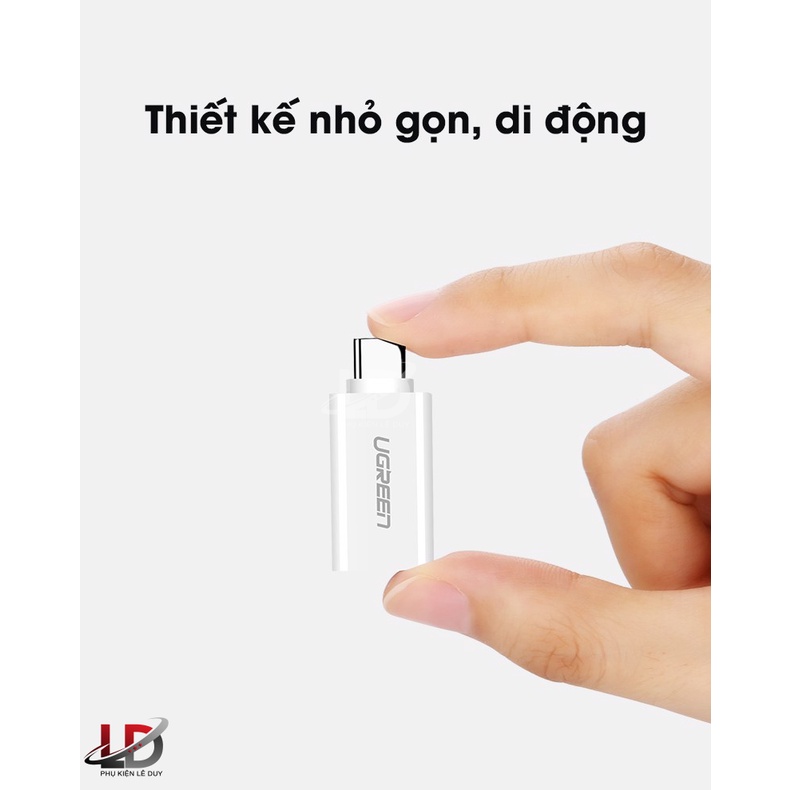 Đầu chuyển Type-C to USB 3.0 chính hãng Ugreen 30155 ✔HÀNG CHÍNH HÃNG ✔