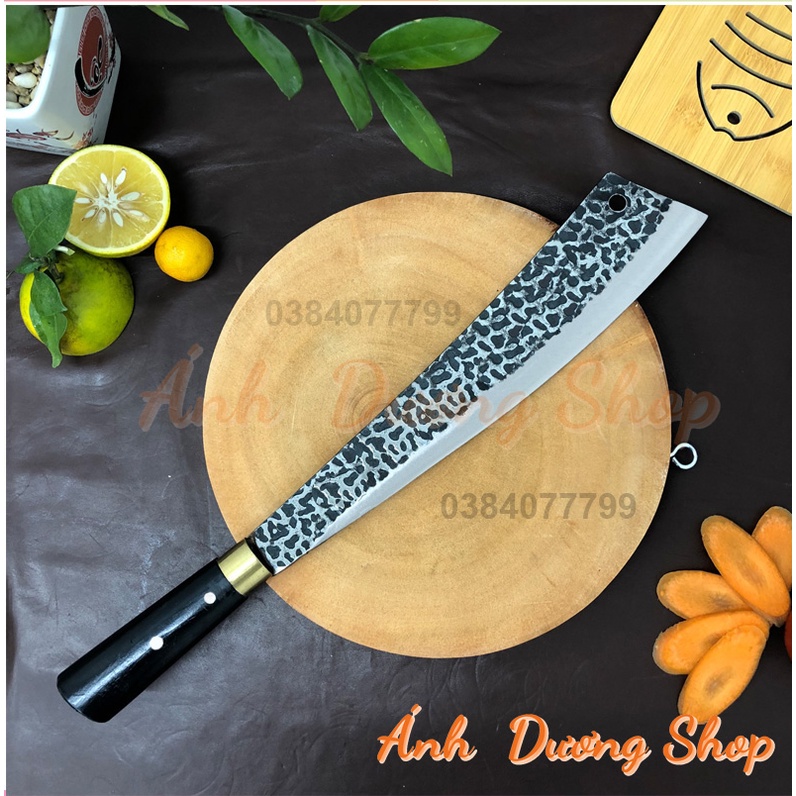 Dao bộ dao nhà bếp cao cấp làm từ nhíp xe ô tô chuyên chặt xương chặt gà vịt thái thịt siêu sắc bén chống sứt mẻ