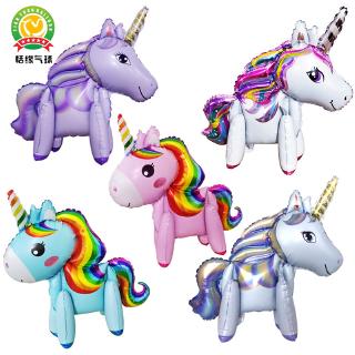 Phim HoạT HìNh Unicorn Balloon 3D NhôM Children Cartoon Party Party Holiday Dress Up Balloon