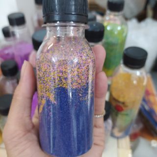 Combo 100 chai nhựa pet tròn 100ml nắp nhựa kèm tem thank you❤