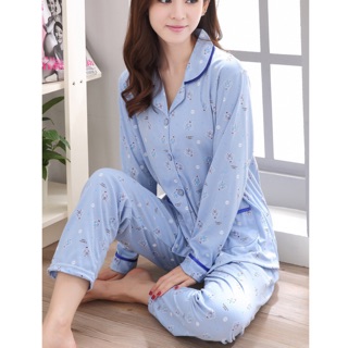 Bộ pijama thun quần áo tay dài big size hình gà con size lớn 5Xl 85-95kg