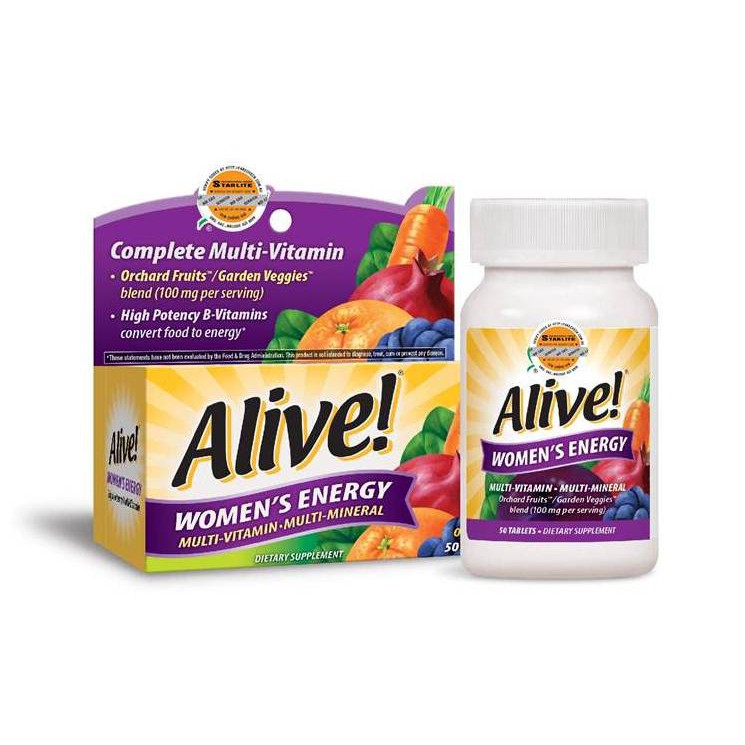 Thực phẩm bổ sung Vitamin tổng hợp Nature's Way Alive Women's Energy 50 viên