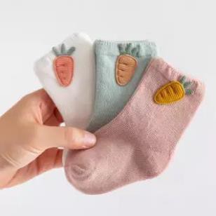 (T1) Sét 3 đôi tất cotton hình họa tiết - hàng quảng châu -CAO CẤP chất dày dặn-cho bé từ 0-3 tuổi