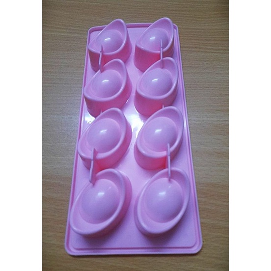 Khuôn khay nhựa 8 thỏi vàng 6 cm làm thạch rau câu, xôi, bánh xu xuê, bánh da lợn