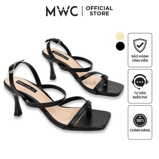 Giày mwc 3944 - giày sandal cao gót 5cm, cao gót đế nhọn xỏ ngón cá tính