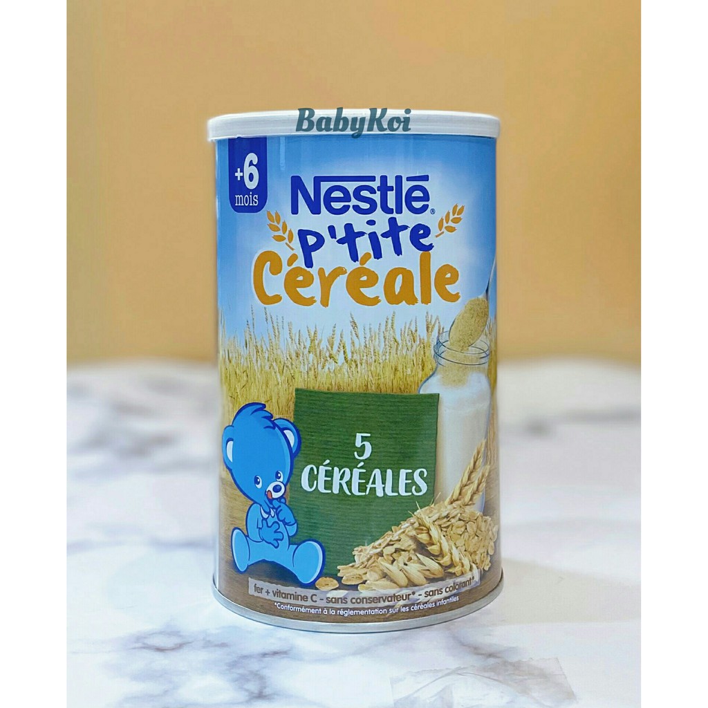 Bột lắc pha sữa Nestle Pháp hộp 400G cho bé từ 6 tháng (date 2022)