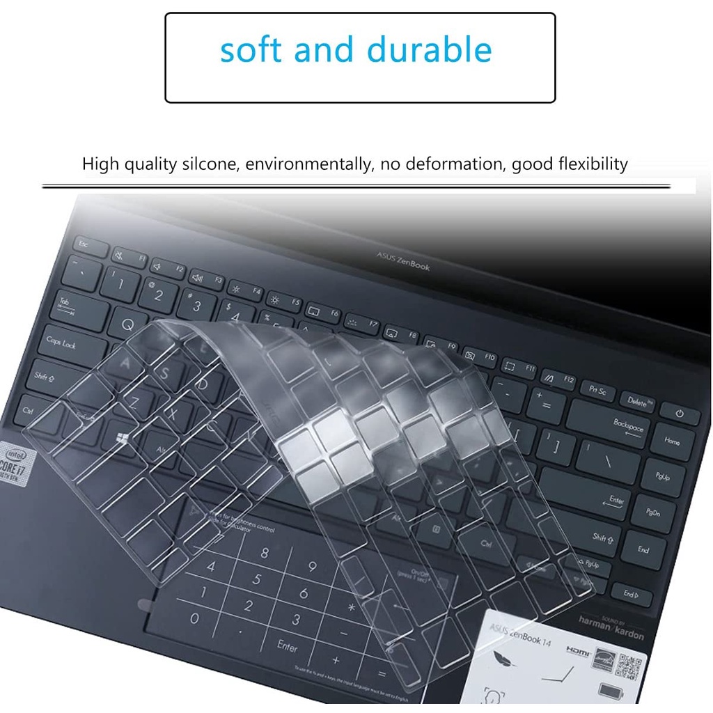 Miếng Dán Bảo Vệ Bàn Phím Laptop ASUS ZenBook 14 UX425J UM425IA UX425JA UX425EA UM425UA Bằng Silicon Ốp