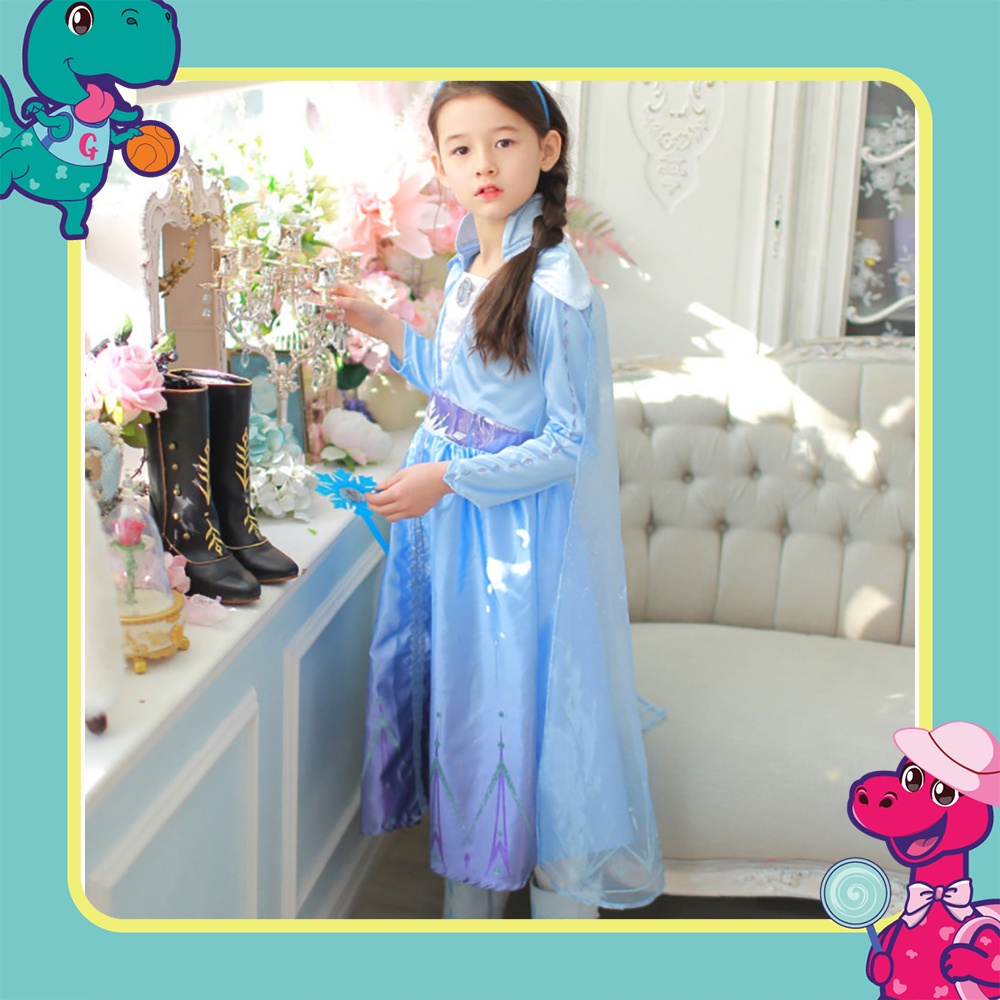 Đầm công chúa Disney siêu đáng yêu cho bé gái (Elsa/Anna/Frozen 2/Tinker Bell/Moana/Merida)