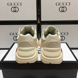 Giày thể thao Guci chunky trắng kem