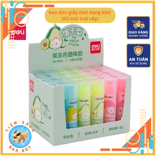 Hồ Khô Deli - 8gram bám dính tốt, mùi trái cây xoài, bơ, đào - Mã 9626
