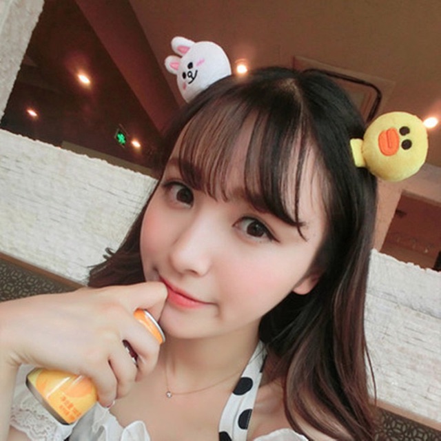 Cài Tóc Hai Con Gấu Brown Cony, Line Friend Xinh Xắn Đáng Yêu