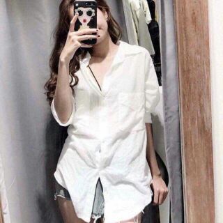 Áo sơ mi đũi trắng