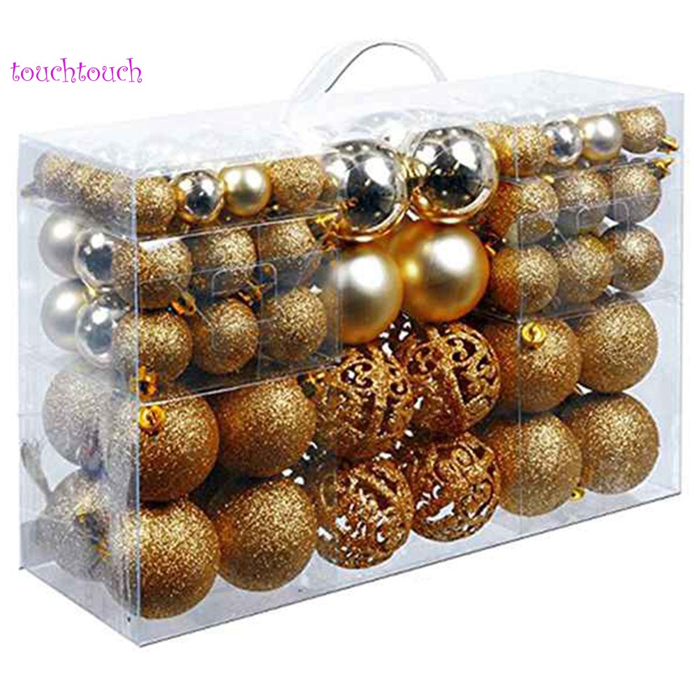 Set 100 quả châu dùng để trang trí giáng sinh tiện dụng