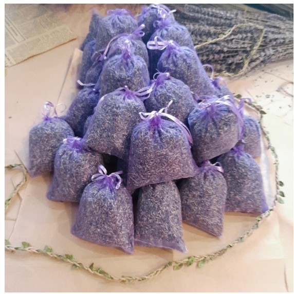 Túi thơm nụ hoa khô lavender (nụ hoa nhập pháp mùi thơm dai)