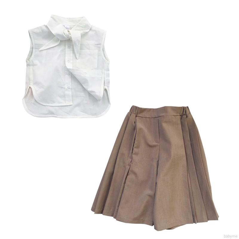 Set áo thun sát nách và quần dài dành cho bé gái