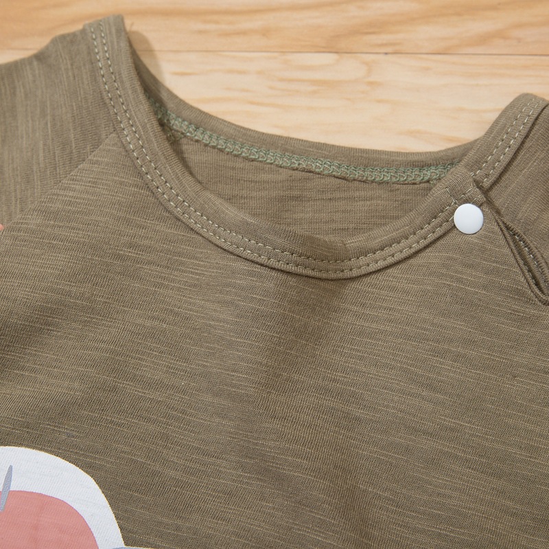 Bộ Áo Liền Quần In Hình Hoạt Hình Dễ Thương Cho Trẻ Sơ Sinh