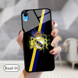 Ốp lưng kính 3D iPhone XR -hình đội bóng