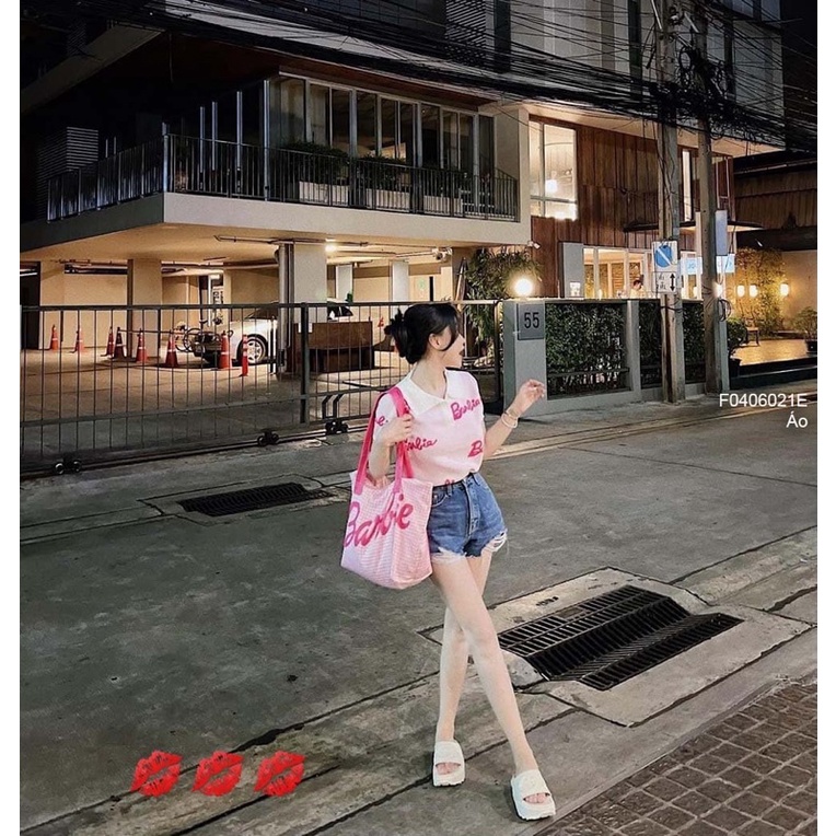 Áo len hồng babie