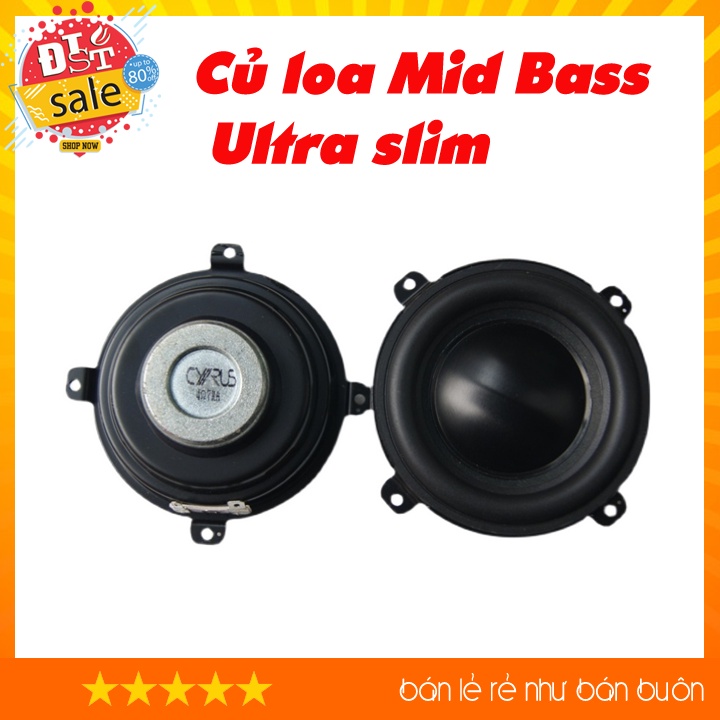 Củ loa Mid Bass Ultra slim tháo loa 1More S1001BT 3.3inch, 4ohm30w DIY loa di động loa bluetooth. siêu bass