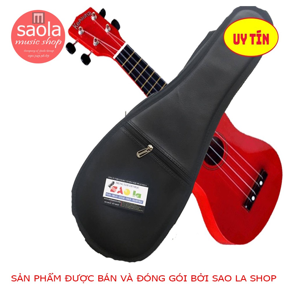 Bao đàn Ukulele 3 lớp Size 21 (đen)