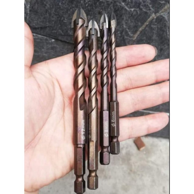 Mũi Khoan Đa Năng Chữ Thập Chuôi Lục Giá Kapusi kim khí đức nguyên