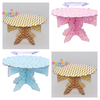 Tháp, kệ để bánh 1 tầng ánh kim trang trí sinh Nhật để bàn