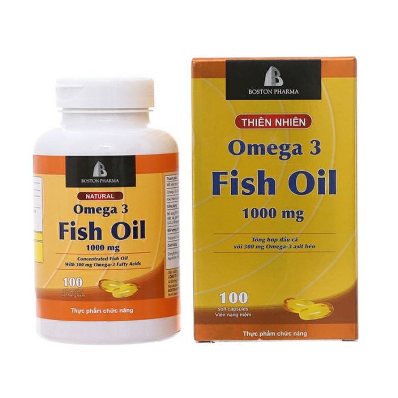 ✅ DẦU CÁ OMEGA 3 BOSTON HỘP 100 VIÊN