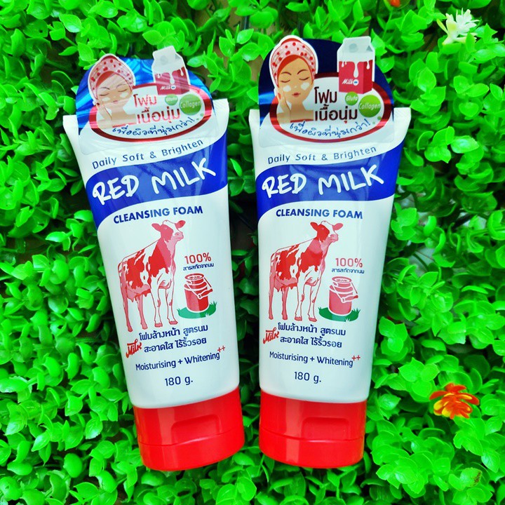 [Sỉ-Rẻ] Sữa rửa mặt Red Milk con bò đỏ 180g – KB224 [Lẻ-Sỉ]
