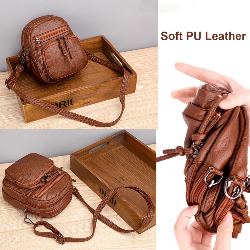 Túi Xách Đeo Chéo Nhỏ Xinh Đựng Điện Thoại Phong Cách Retro Cho Nữ