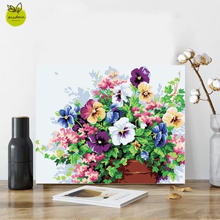 Tranh sơn dầu số hóa tự tô Hoa cánh bướm 120