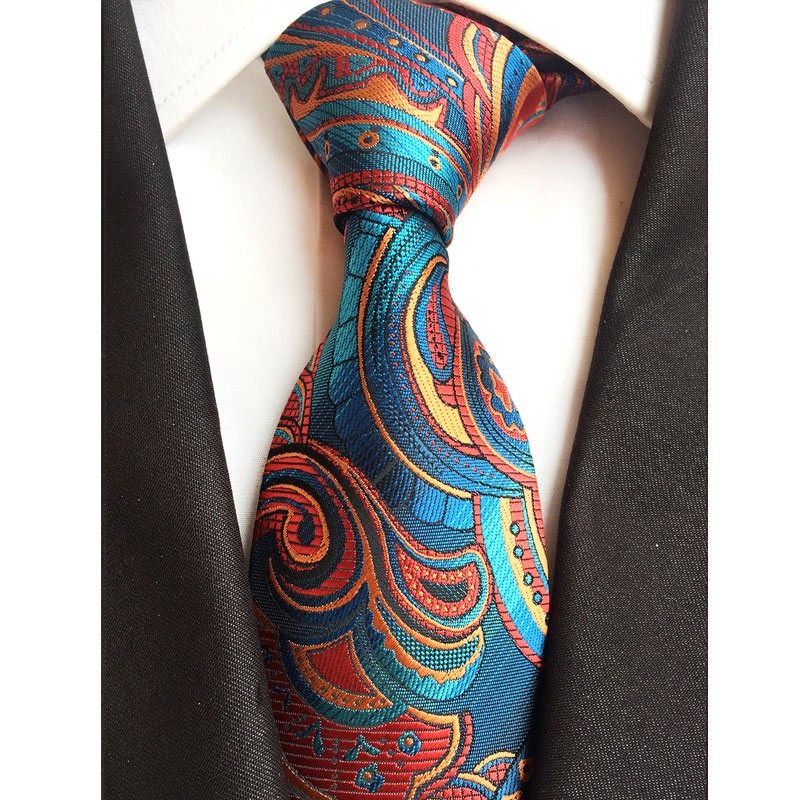 Mới Cà Vạt Lụa 8cm Họa Tiết Hoa Thời Trang Cho Nam