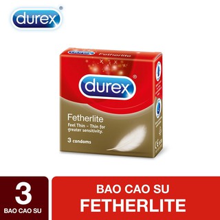Bao cao su Durex Fetherlite Feel Thin hộp 3 cái (Chính hãng)