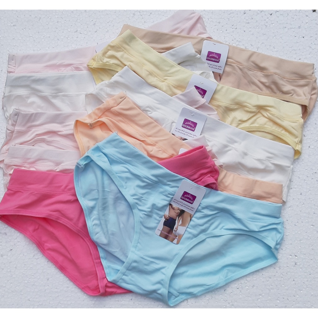 Combo 10 Quần lót nữ dưới 69kg Thun 100% Cotton Cao Cấp Định hình mông