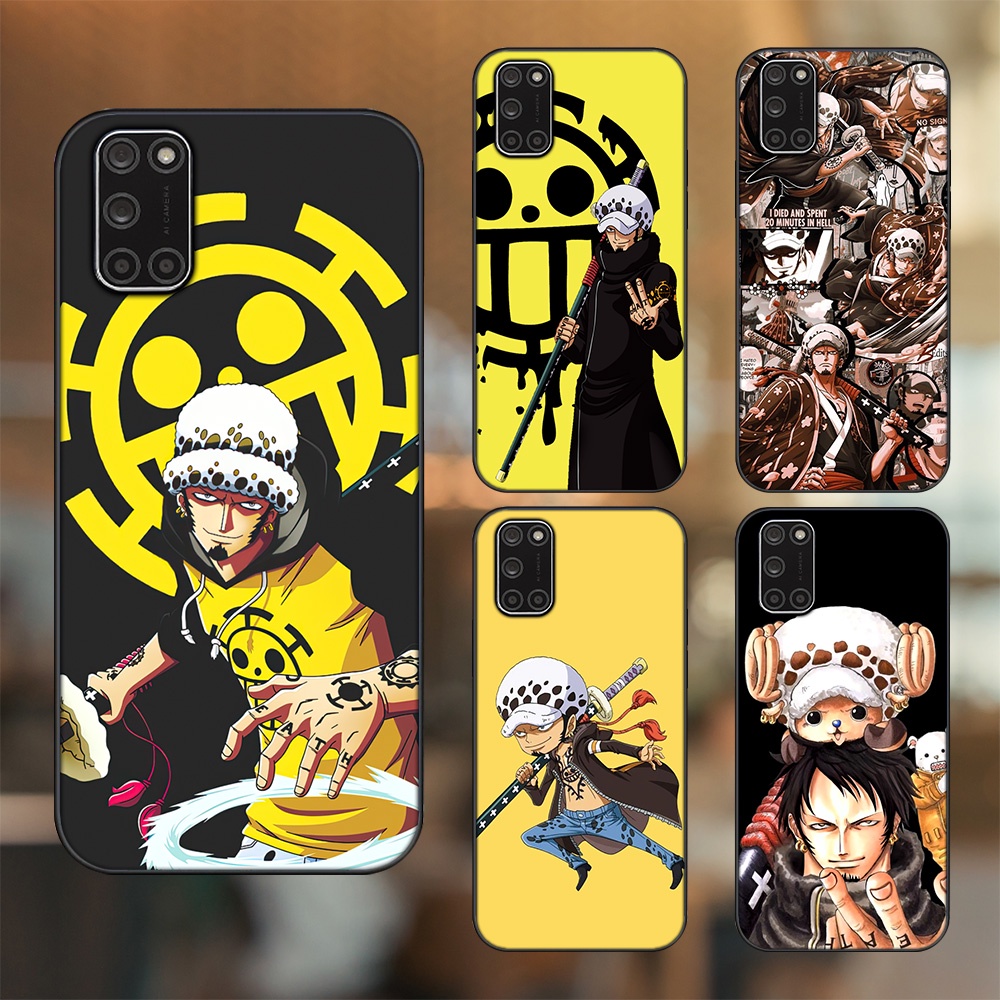 Ốp lưng Oppo A52, A92 viền đen in hình Law One Piece