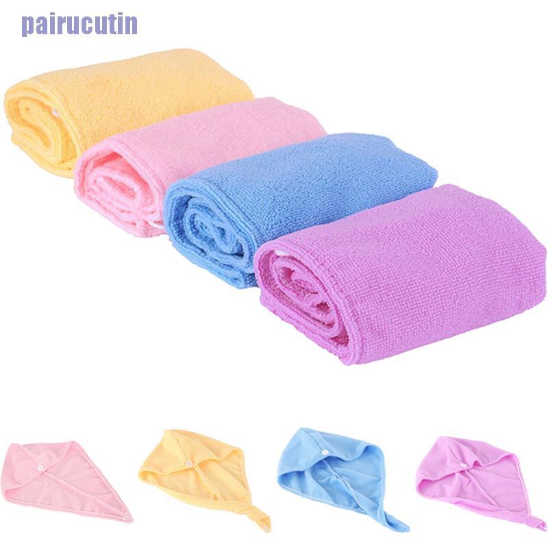 MICROFIBER (Hàng Mới Về) Khăn Quấn Làm Khô Tóc Bằng Vải Vi Sợi Chất Lượng Cao