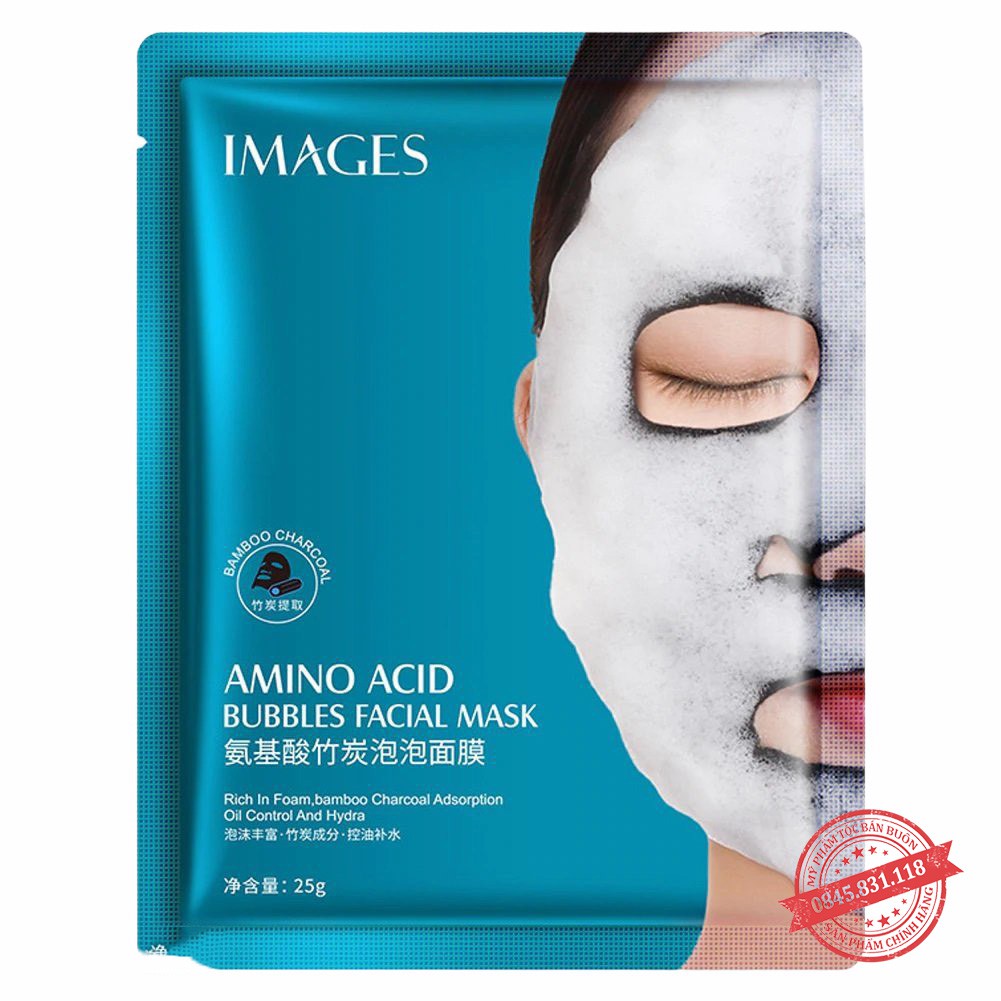 Mặt Nạ Sủi Bọt Thải Độc Images Hydrating Skin Bubbles Amino Acid Dưỡng Ẩm, Kiểm Soát Dầu, Sạch Sâu, Mụn Đầu Đen CS42