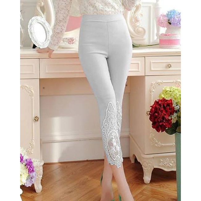 Quần Legging Phối Ren Sành Điệu | BigBuy360 - bigbuy360.vn