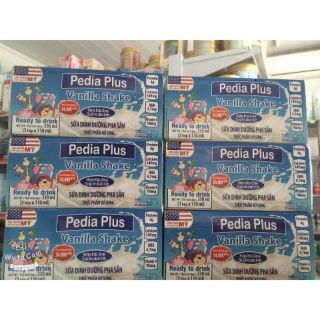(HÀNG MỚI VỀ) SỮA BỘT PHA SẴN PEDIA PLUS VANILLA SHAKE 110ML (thùng 30 hộp)