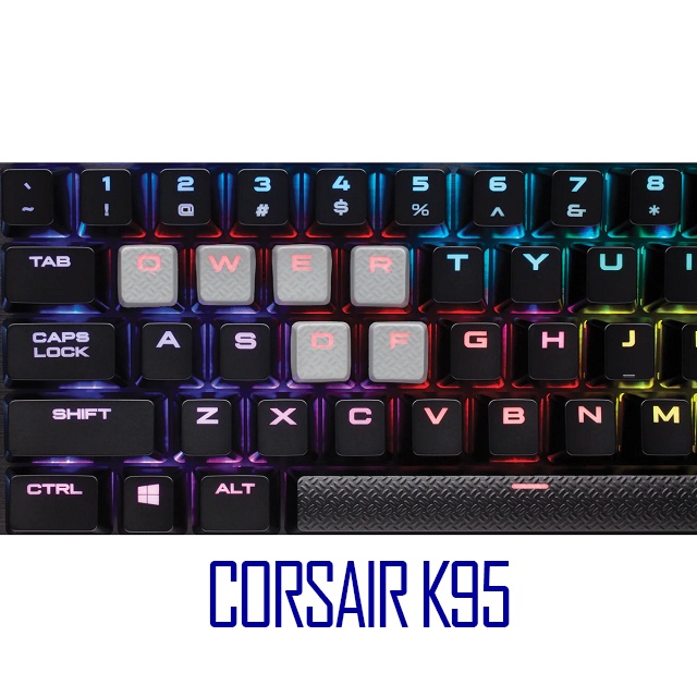Bàn phím cơ chơi game tốt nhất Corsair K95 RGB Platinum GunMetal Speed switch chính hãng