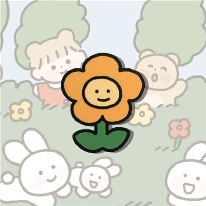 Sticker nhựa ghim cài Acrylic trang trí cho áo mũ nón cực cute