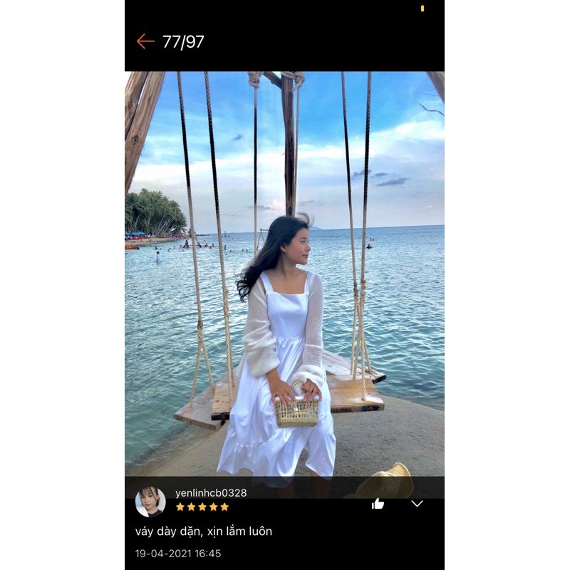 [HÀNG LOẠI 1] Váy maxi đi biển hở lưng / Đầm maxi trắng dài thắt nơ sẵn hàng kèm video | BigBuy360 - bigbuy360.vn