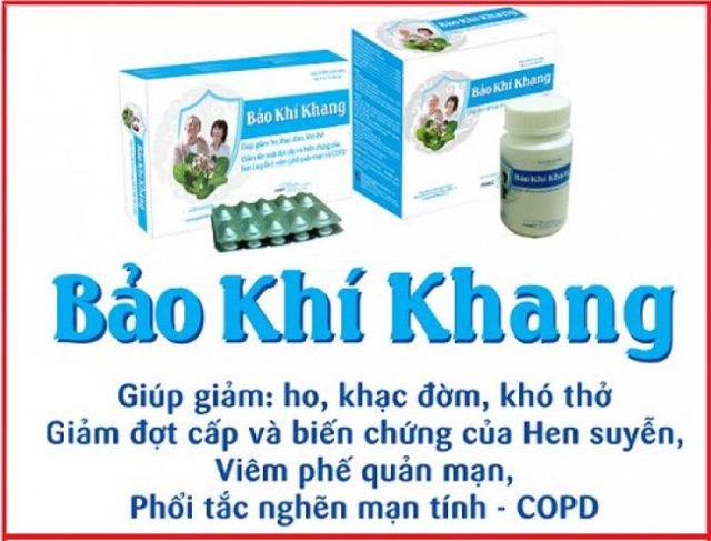 Bảo Khí Khang - Hộp 20 viên - Giảm ho, khó thở cho bệnh nhân COPD