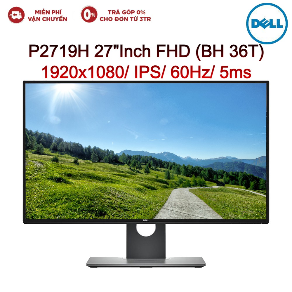 Màn Hình Máy Tính LCD Dell P2719H 27&quot;Inch 1920x1080/IPS/60Hz/5ms-Hàng chính hãng