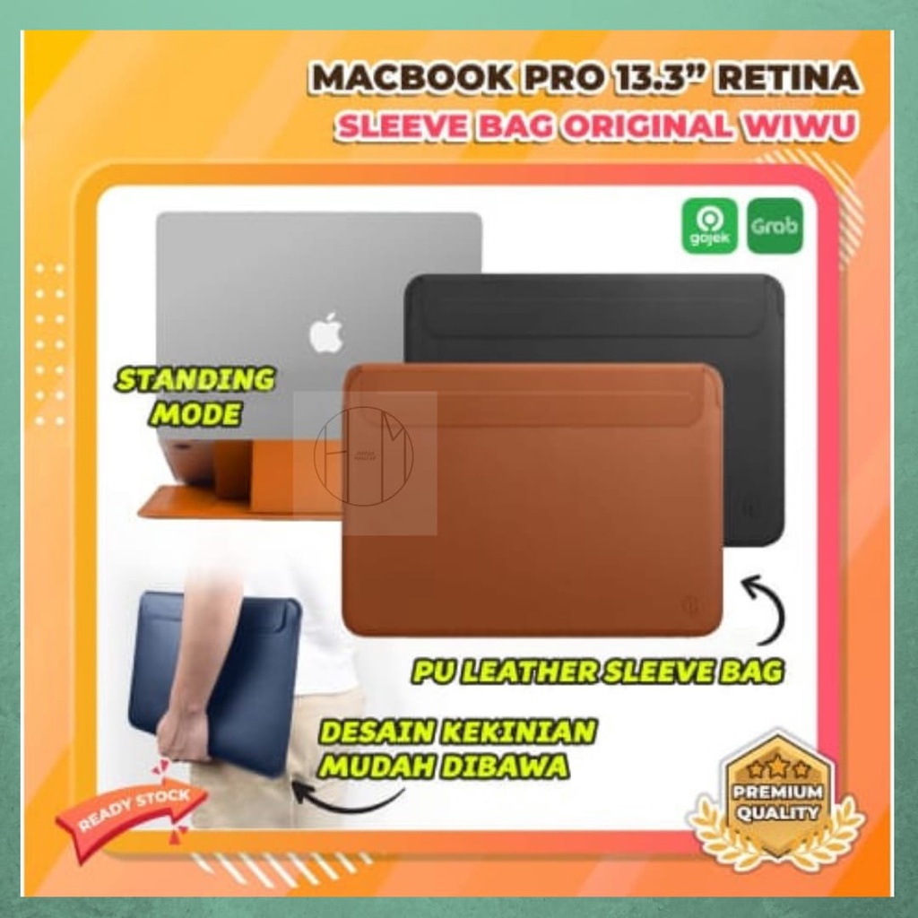 Túi da đựng Macbook Pro 13.3 inch 2017 màu đen