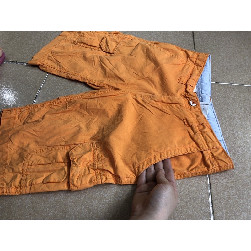 Size 29 quần short ngố đùi nam màu cam túi hộp mới ok 2hand