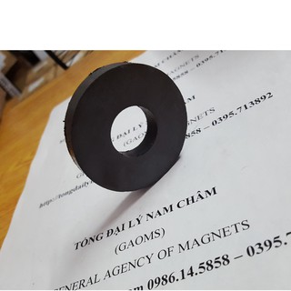 Nam châm Ferrite 70x10mm lỗ 32mm