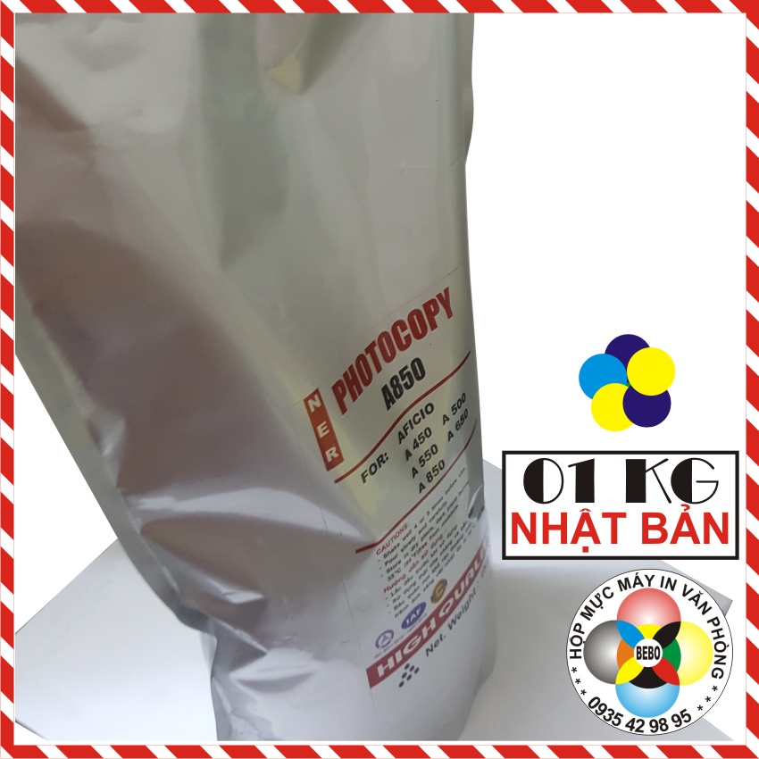 Mực máy Photocopy Ricoh Aficio MP 4000, 4000B, 4001, 4002, 4054, 4055, 5000, 5000B, 5001, 5500, 5054, 5055, Gói 01 KG.